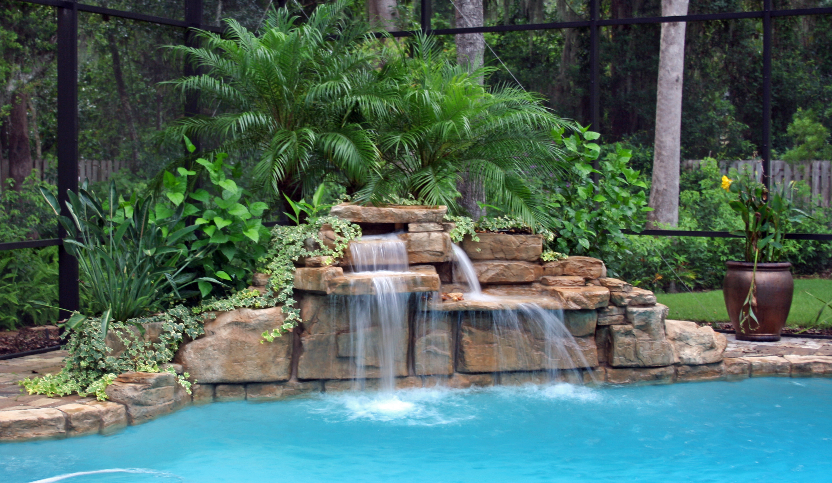 Jacksonville Pool Waterfall